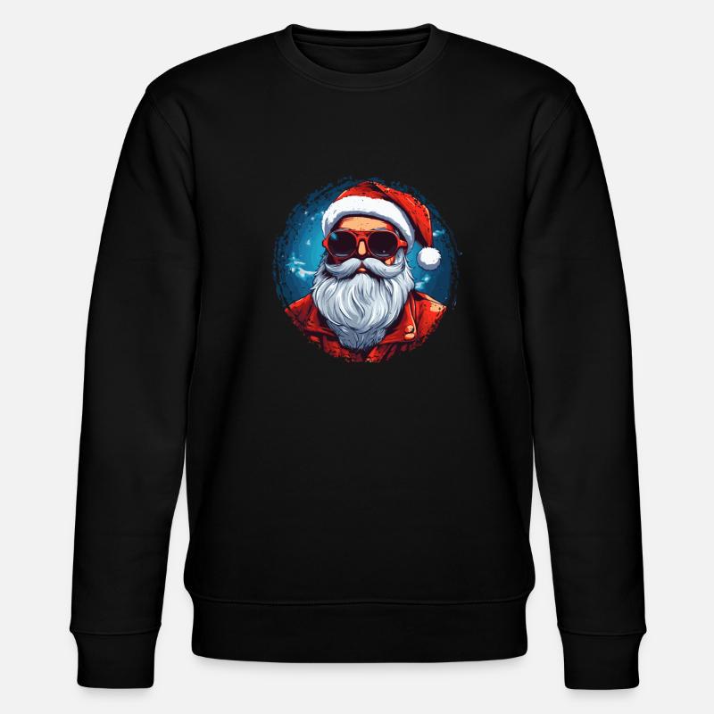 Frohe Weihnachten - Stanley/Stella Unisex Bio-Sweatshirt CHANGER  - Schwarz