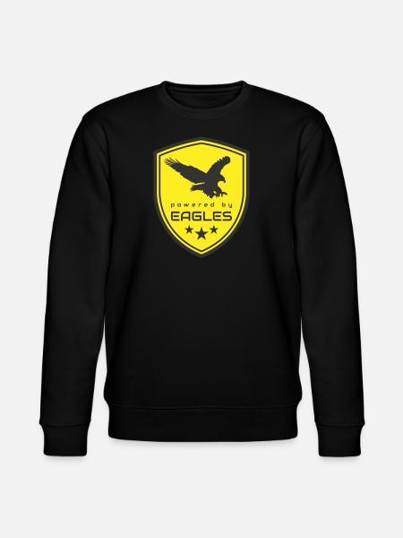 POWERED BY EAGLES - Stanley/Stella CHANGER Unisex Organic Sweatshirt - black