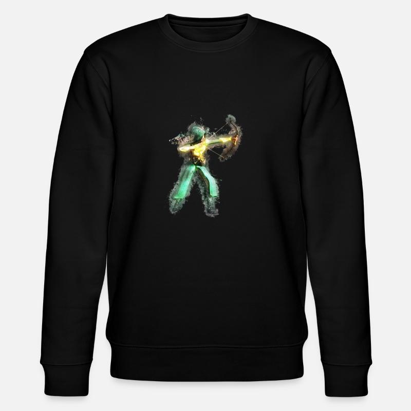 Gebühr Bogen hell glühend - Stanley/Stella Unisex Bio-Sweatshirt CHANGER  - Schwarz