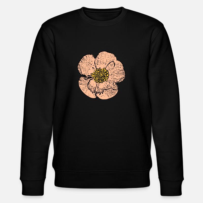 Fleur Pastel Fleurs Fleurs Pastel - Sweat bio CHANGER Stanley/Stella Unisexe - noir