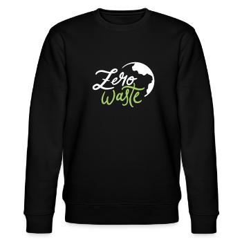 Zero Waste - Stanley/Stella Unisex Bio-Sweatshirt CHANGER  - Schwarz - Vorne - Nik (191cm) & Marisol (170cm)