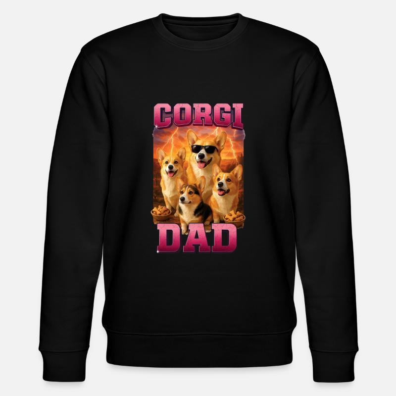 Corgi - Stanley/Stella Unisex Bio-Sweatshirt CHANGER  - Schwarz