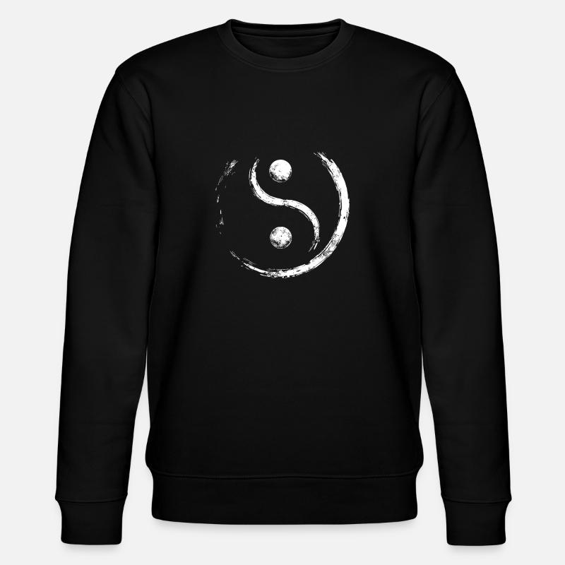 Yin and Yang Balancing - Stanley/Stella CHANGER Unisex Organic Sweatshirt - black