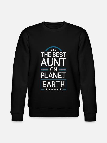 Best Aunt Saying - Stanley/Stella CHANGER Unisex Organic Sweatshirt - black