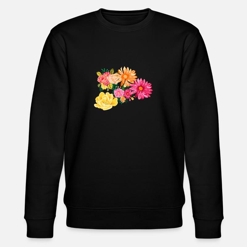Frühlings - Stanley/Stella Unisex Bio-Sweatshirt CHANGER  - Schwarz