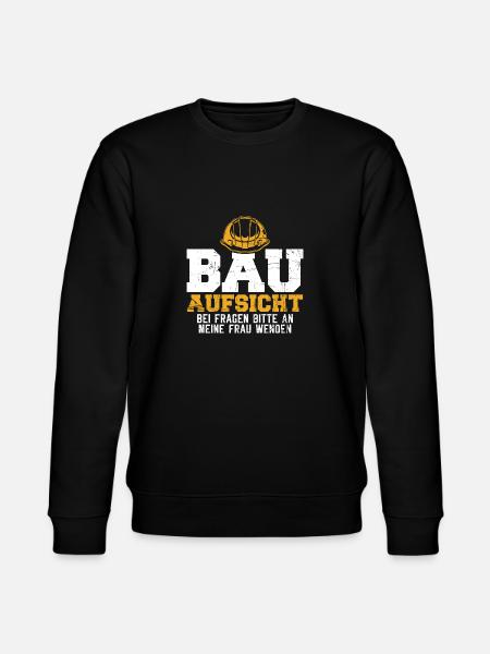 Richtfest Hausbau Bauherr Geschenkidee - Stanley/Stella Unisex Bio-Sweatshirt CHANGER  - Schwarz