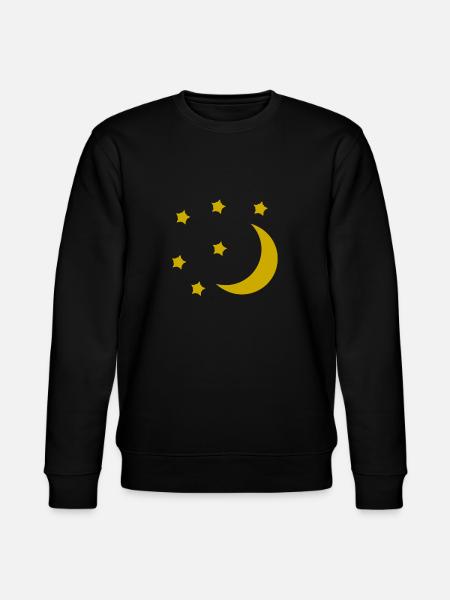 Moon and stars - Stanley/Stella CHANGER Unisex Organic Sweatshirt - black