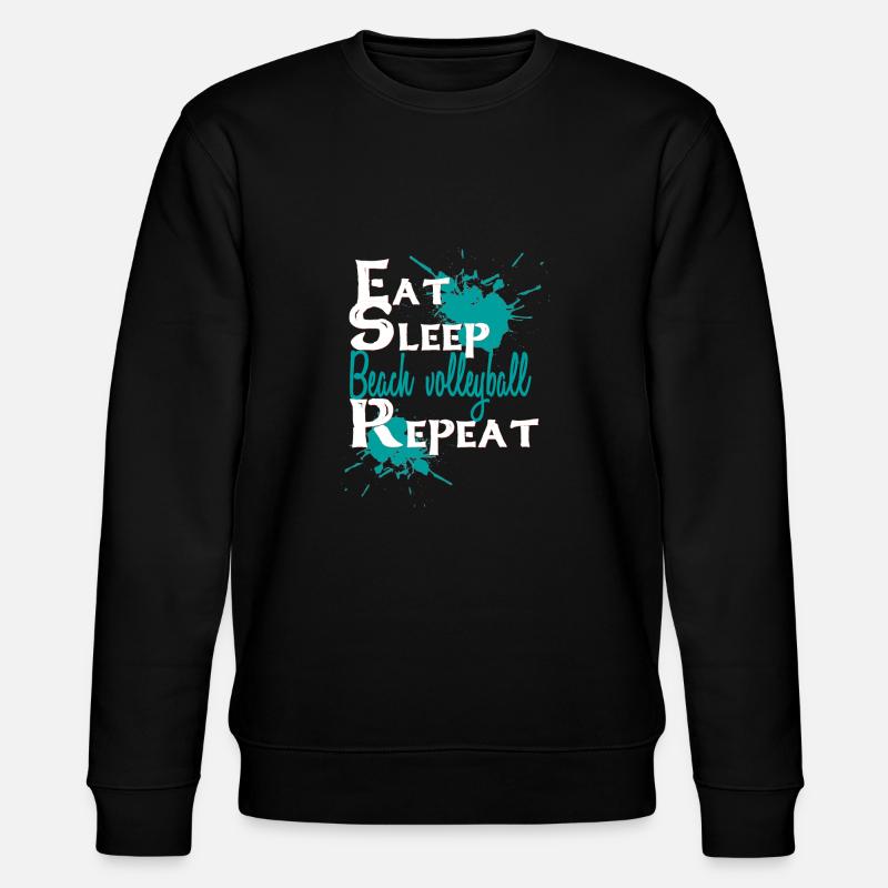 Beachvolleyball - Stanley/Stella Unisex Bio-Sweatshirt CHANGER  - Schwarz