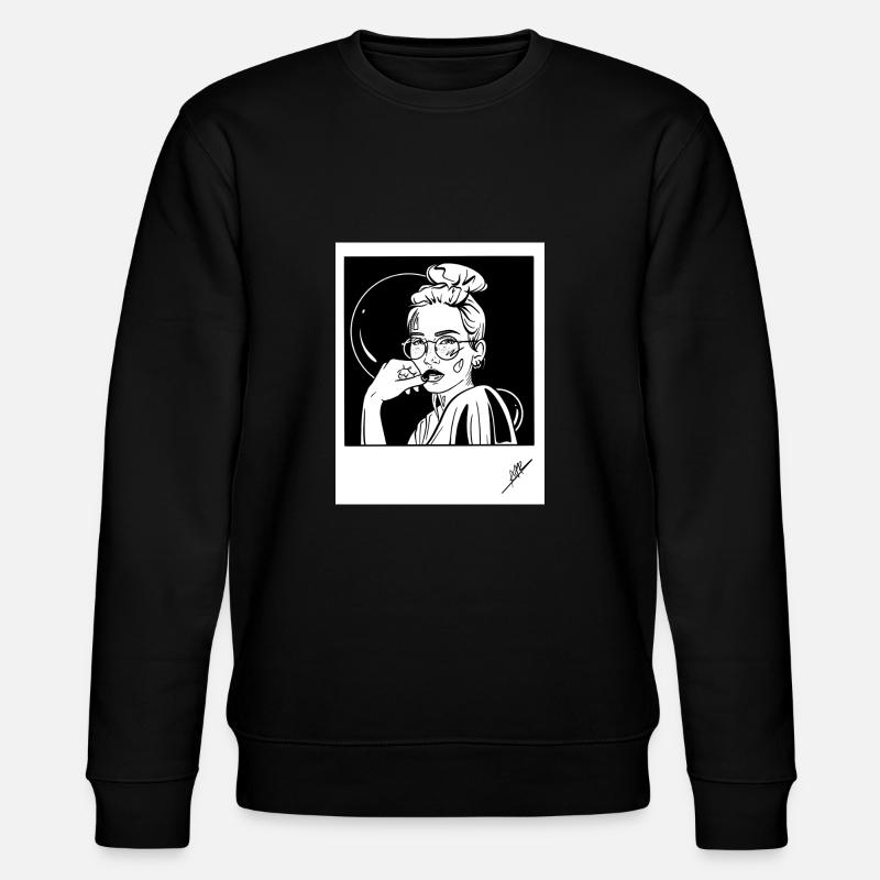 Erinnerungen - Stanley/Stella Unisex Bio-Sweatshirt CHANGER  - Schwarz