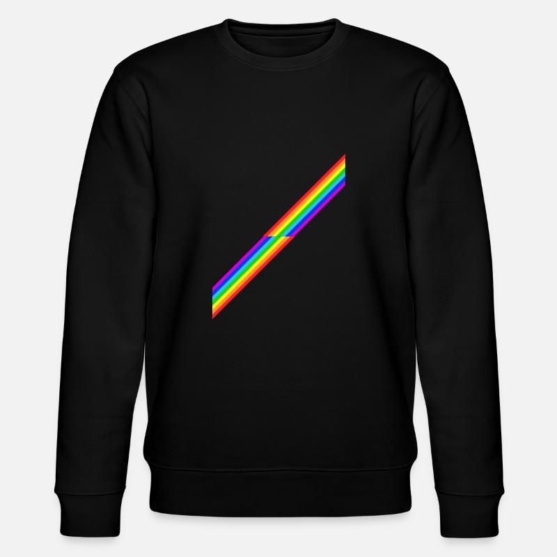 Arc-en-ciel Rainbow Retro cadeau - Sweat bio CHANGER Stanley/Stella Unisexe - noir