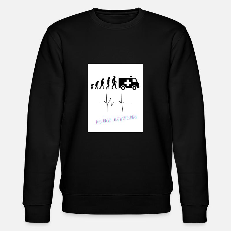Evolution im Rettungsdienst - Stanley/Stella Unisex Bio-Sweatshirt CHANGER  - Schwarz