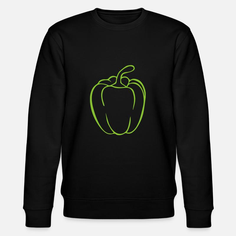 T-shirt poivron vert - Sweat bio CHANGER Stanley/Stella Unisexe - noir