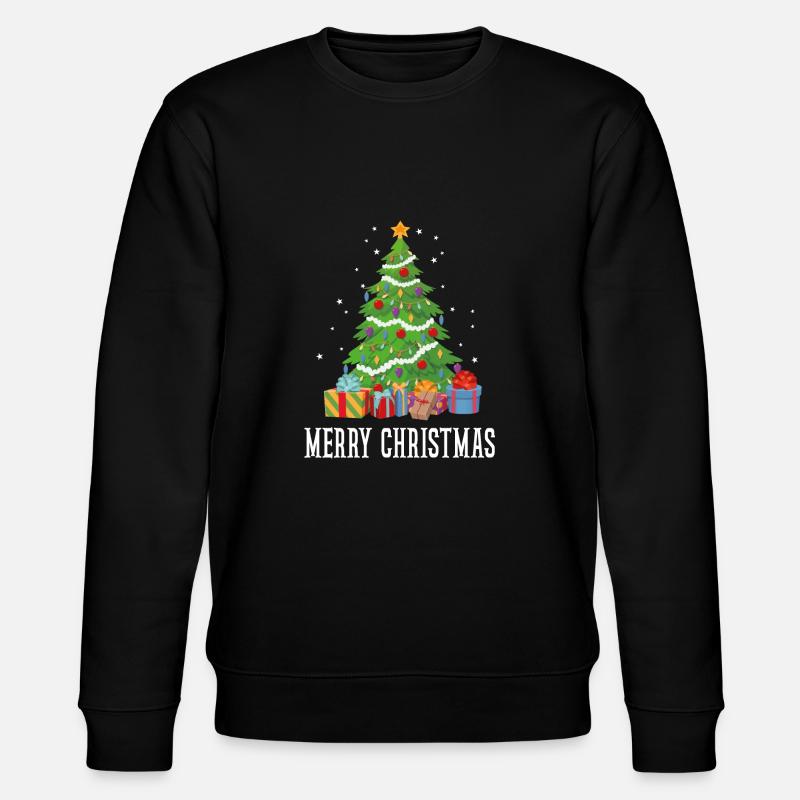 Frohe Weihnachten Frohes Weihnachtsgeschenk - Stanley/Stella Unisex Bio-Sweatshirt CHANGER - Schwarz
