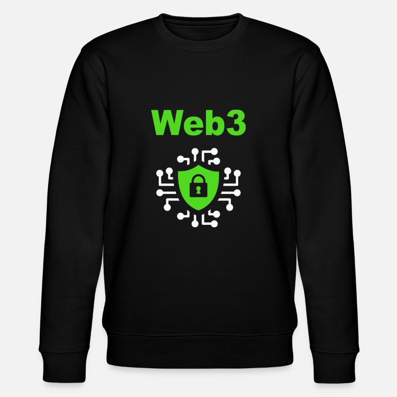 Web3 Cryptocurrency Blockchain Software Developer - Stanley/Stella CHANGER Unisex Organic Sweatshirt - black