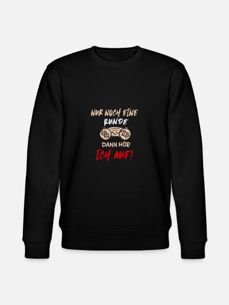 nur noch eine runde controller gamer zocker design - Stanley/Stella Unisex Bio-Sweatshirt CHANGER - Schwarz