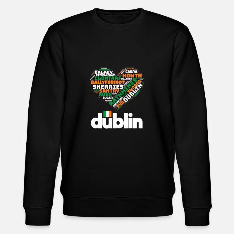 Dublin - Stanley/Stella Unisex Bio-Sweatshirt CHANGER  - Schwarz