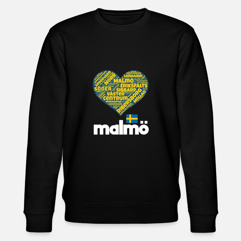 Malmö - Stanley/Stella Unisex Bio-Sweatshirt CHANGER  - Schwarz