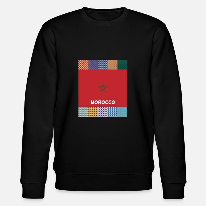 Marokko - Stanley/Stella Unisex Bio-Sweatshirt CHANGER  - Schwarz