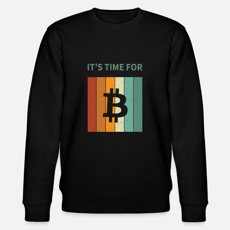 Bitcoin - Stanley/Stella CHANGER Unisex Organic Sweatshirt - black