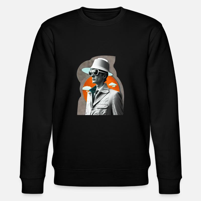 Retro Flash No46 - Stanley/Stella Unisex Bio-Sweatshirt CHANGER  - Schwarz