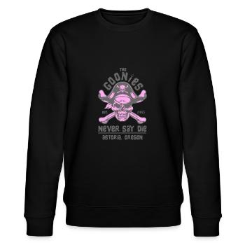 DIE GOONIES 4 - Stanley/Stella Unisex Bio-Sweatshirt CHANGER  - Schwarz - Vorne - Nik (191cm) & Marisol (170cm)
