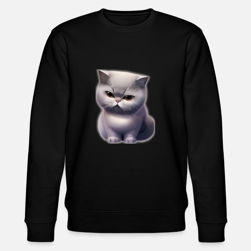 british shorthair - Stanley/Stella Unisex Bio-Sweatshirt CHANGER  - Schwarz