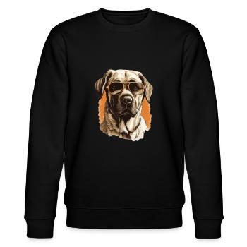 Kangal Cool - Kangal Hund - Stanley/Stella Unisex Bio-Sweatshirt CHANGER  - Schwarz - Vorne - Nik (191cm) & Marisol (170cm)