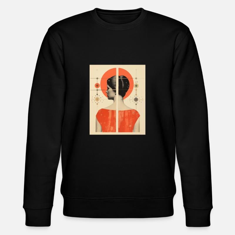 Jungfrau - Stanley/Stella Unisex Bio-Sweatshirt CHANGER  - Schwarz