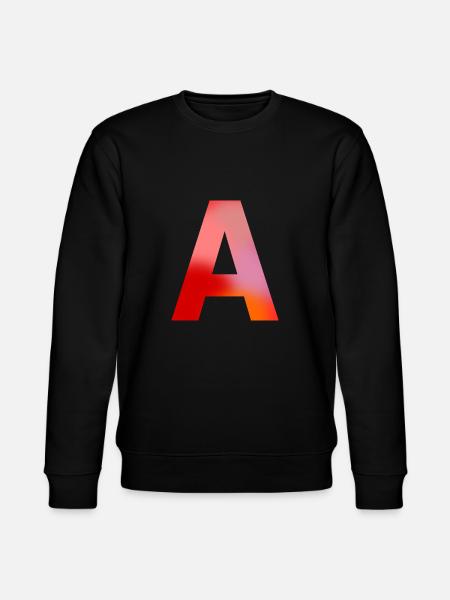 Letter A - Stanley/Stella CHANGER Unisex Organic Sweatshirt - black
