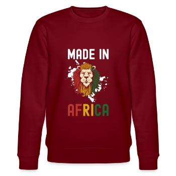 Afrique, Nature, Bien-être animal - Sweat bio CHANGER Stanley/Stella Unisexe - bordeaux - Devant - Nik (191cm) & Marisol (170cm)
