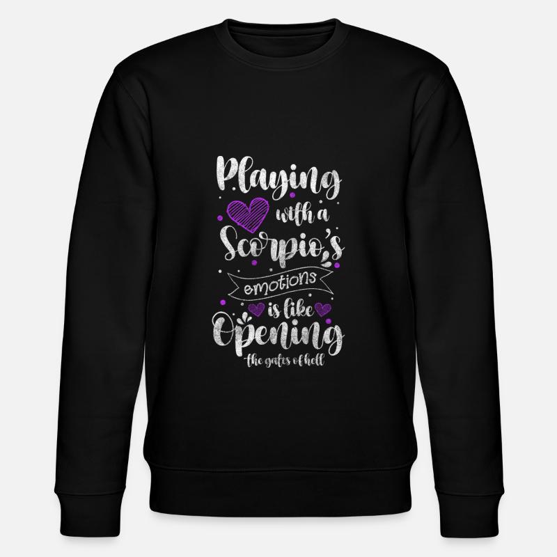 Horoskop Geburt - Stanley/Stella Unisex Bio-Sweatshirt CHANGER  - Schwarz