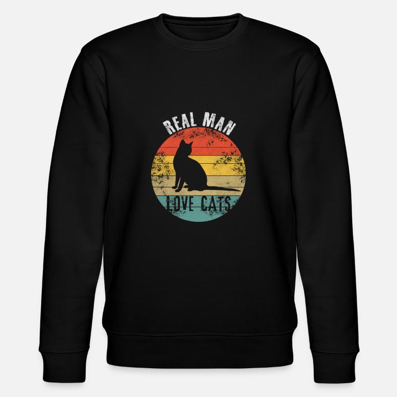 Real Man Love Cats - Sweat bio CHANGER Stanley/Stella Unisexe - noir