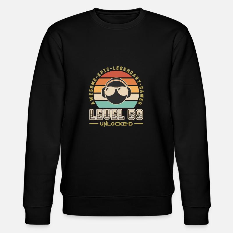 Level 59 - Stanley/Stella CHANGER Unisex Organic Sweatshirt - black
