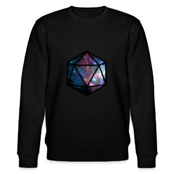 20 Dices Galaxy - Stanley/Stella CHANGER Unisex Organic Sweatshirt - black - Front - Nik (191cm) & Marisol (170cm)