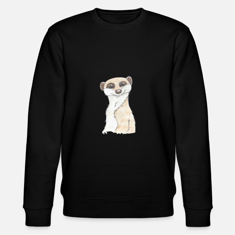 Erdmännchen - Stanley/Stella Unisex Bio-Sweatshirt CHANGER  - Schwarz