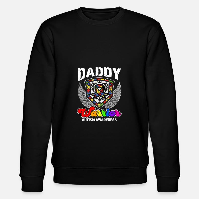 Conscience de l’autisme Guerrier Papa - Sweat bio CHANGER Stanley/Stella Unisexe - noir