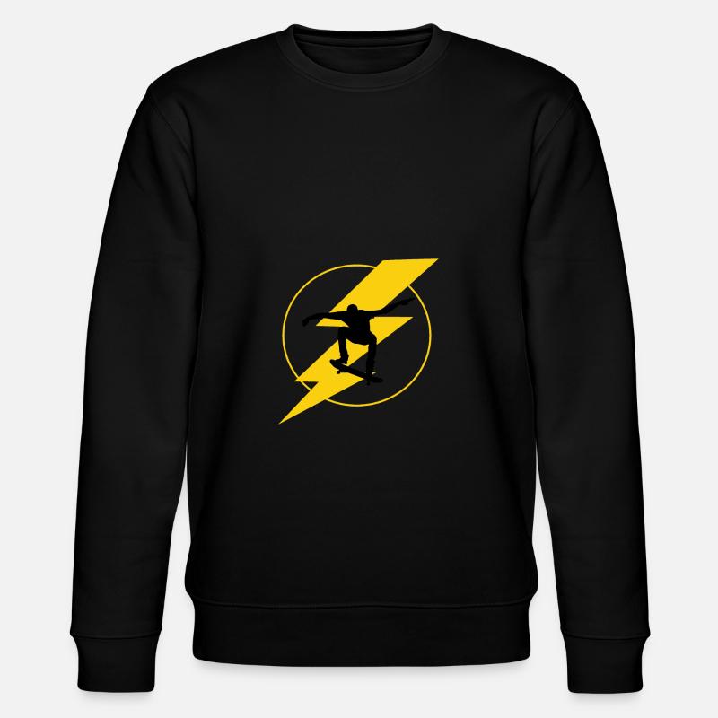 skateboarding sport - Stanley/Stella Unisex Bio-Sweatshirt CHANGER  - Schwarz