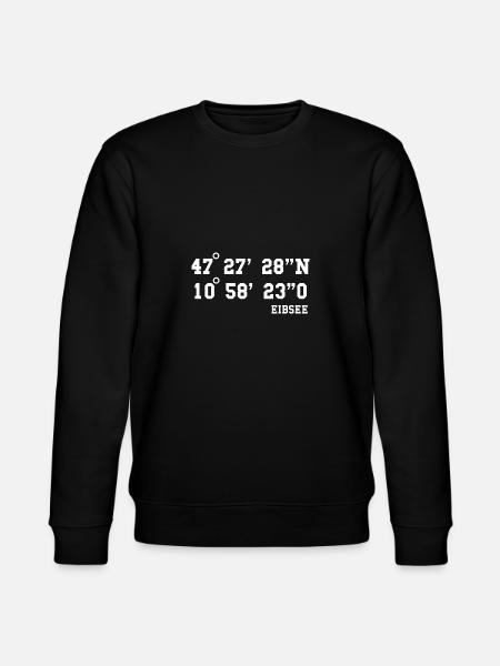 Eibsee Garmisch-Partenkirchen Bayern Urlaub - Stanley/Stella Unisex Bio-Sweatshirt CHANGER - Schwarz