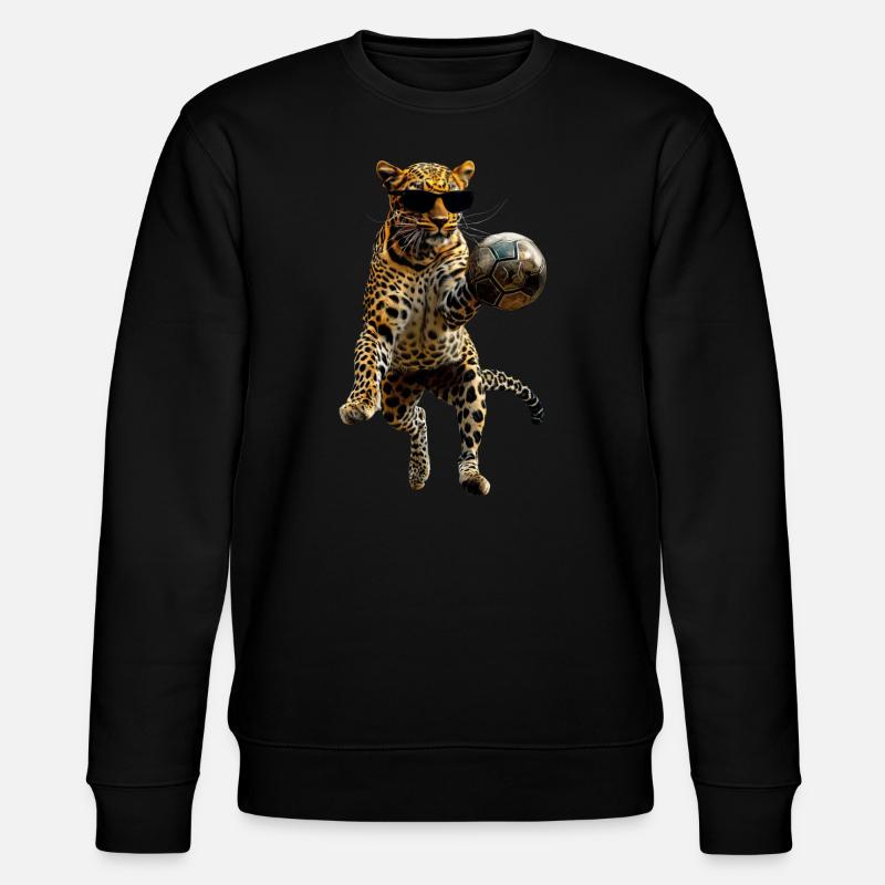 Leopard - Stanley/Stella Unisex Bio-Sweatshirt CHANGER  - Schwarz