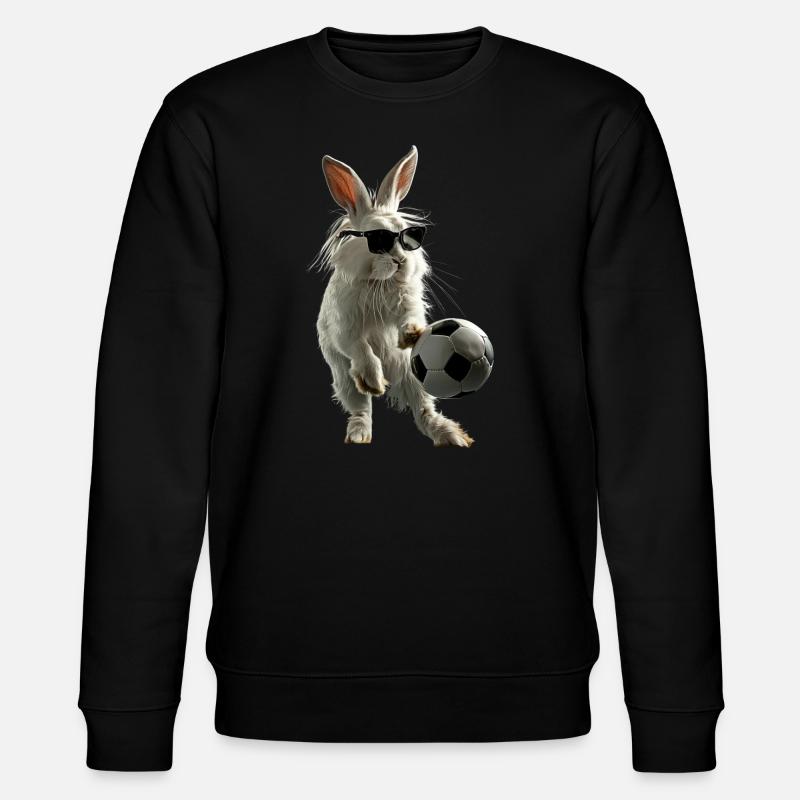 Kaninchen - Stanley/Stella Unisex Bio-Sweatshirt CHANGER  - Schwarz