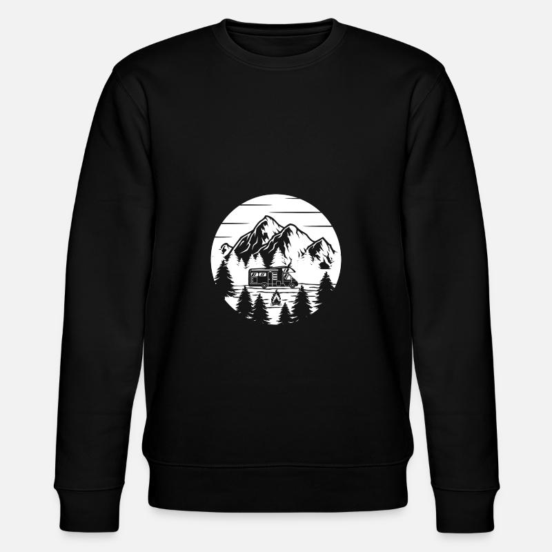 Wohnmobil - Stanley/Stella Unisex Bio-Sweatshirt CHANGER - Schwarz