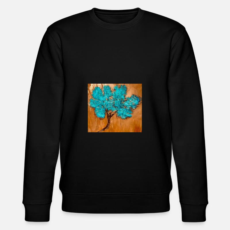 Blue Blossom Tree - Stanley/Stella Unisex Bio-Sweatshirt CHANGER  - Schwarz