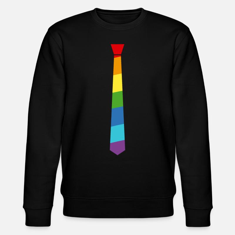 Arc-en-cravate - Drapeau - Drapeau - Gay Pride - Sweat bio CHANGER Stanley/Stella Unisexe - noir