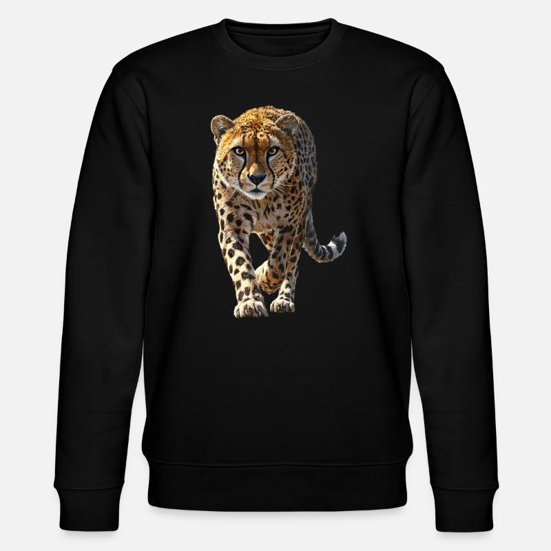 Gepard - Stanley/Stella Unisex Bio-Sweatshirt CHANGER  - Schwarz