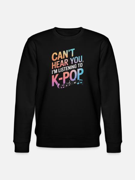 K-Pop Music Korean Pop - Stanley/Stella CHANGER Unisex Organic Sweatshirt - black