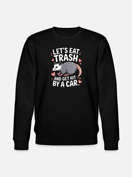 Opossum Possum Animal - Stanley/Stella CHANGER Unisex Organic Sweatshirt - black
