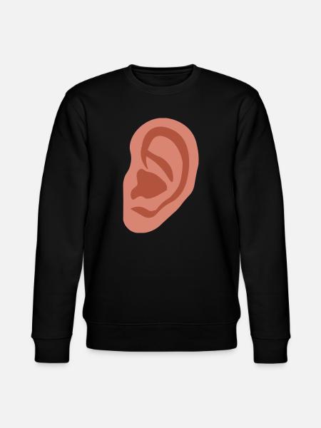 Big ear - Stanley/Stella CHANGER Unisex Organic Sweatshirt - black