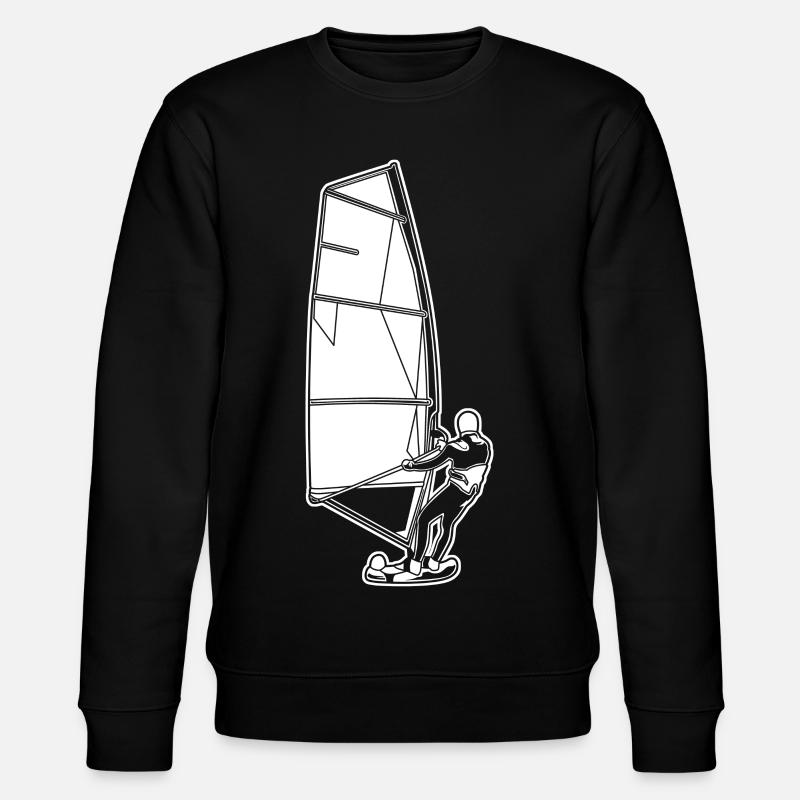 Windsurfer - Stanley/Stella Unisex Bio-Sweatshirt CHANGER  - Schwarz