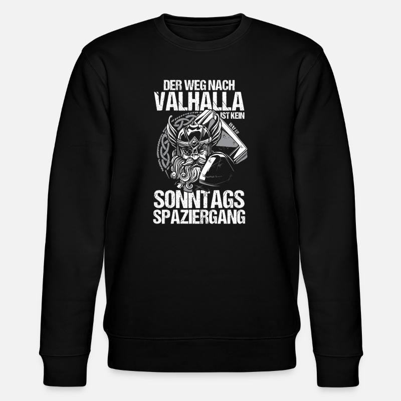 Mittelalter Schildwall Mittelaltermarkt Wikinger - Stanley/Stella Unisex Bio-Sweatshirt CHANGER  - Schwarz