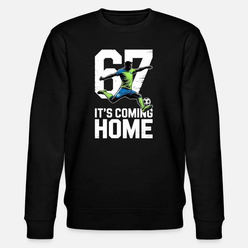 67 – Fußball - Stanley/Stella Unisex Bio-Sweatshirt CHANGER  - Schwarz